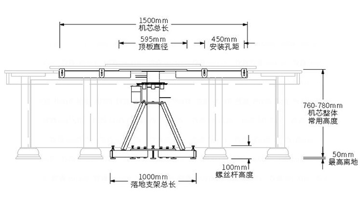 電動餐桌轉盤機芯-E型